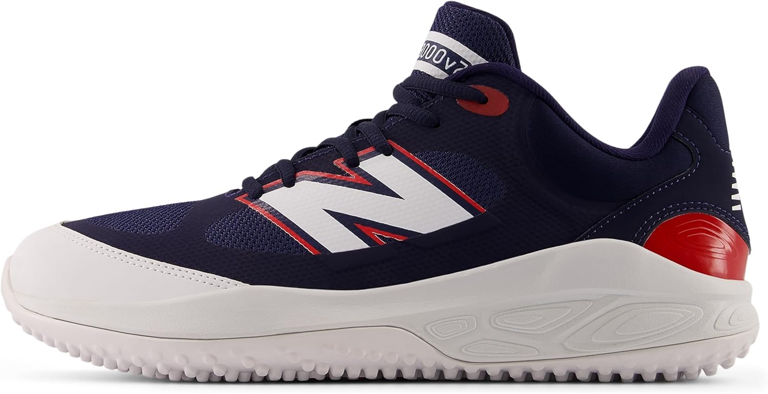 Мужские бейсбольные кроссовки New Balance Fresh Foam 3000 V7 Turf-Trainer, белый/красный/синий — фото 2
