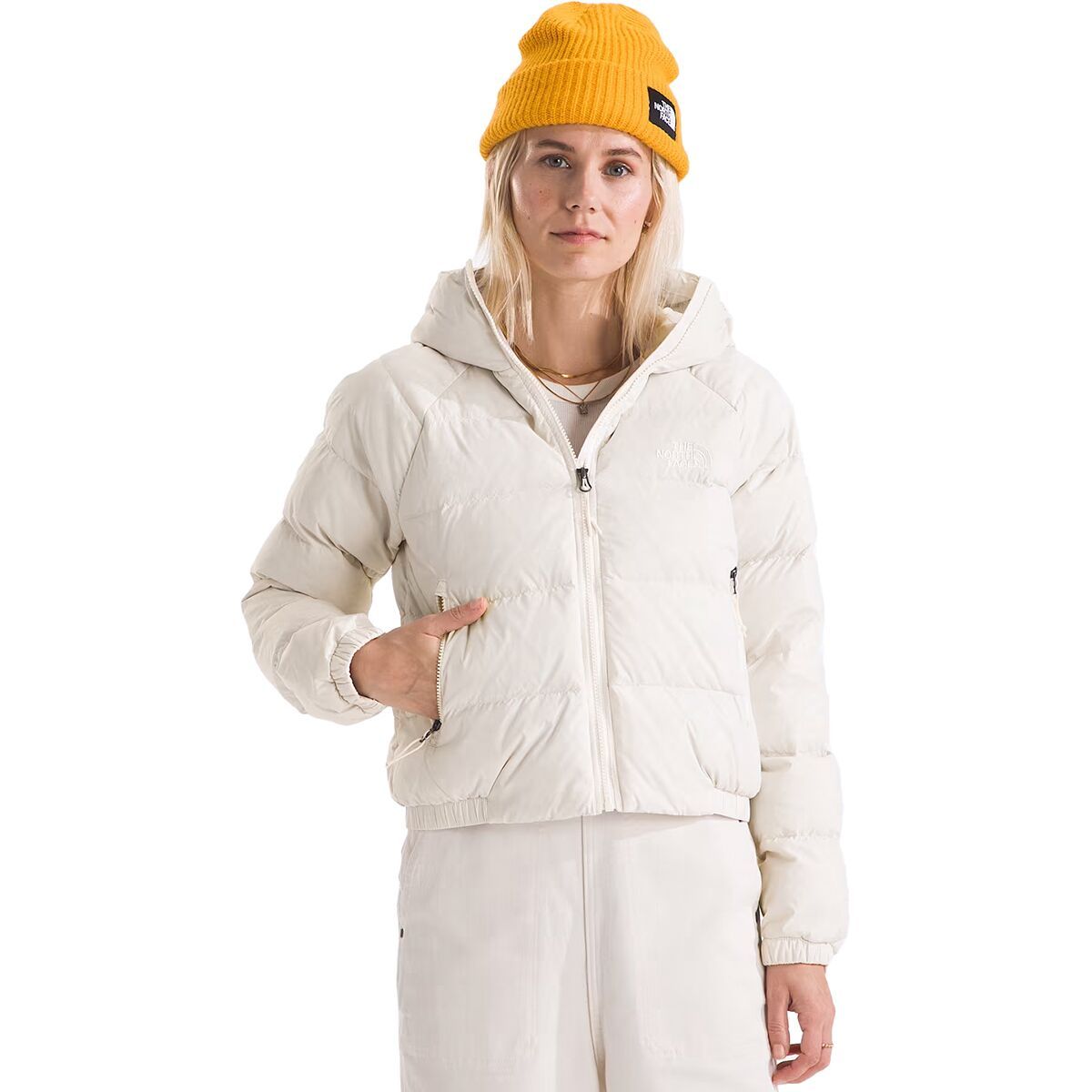 

Гидреналайт утеплённая куртка с капюшоном The North Face, белый