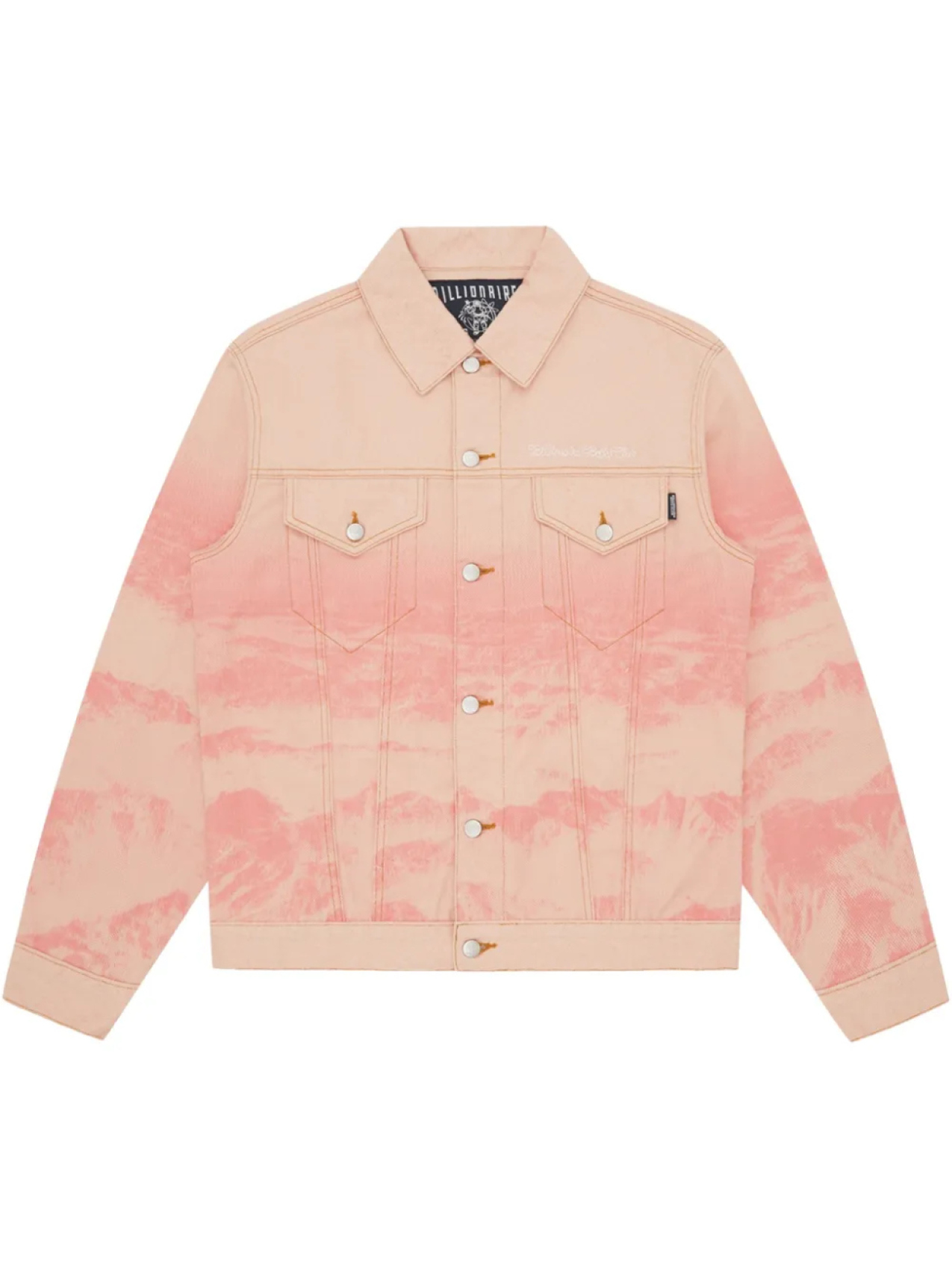 

Куртка из денима Billionaire Boys Club с принтом Mountain, розовый