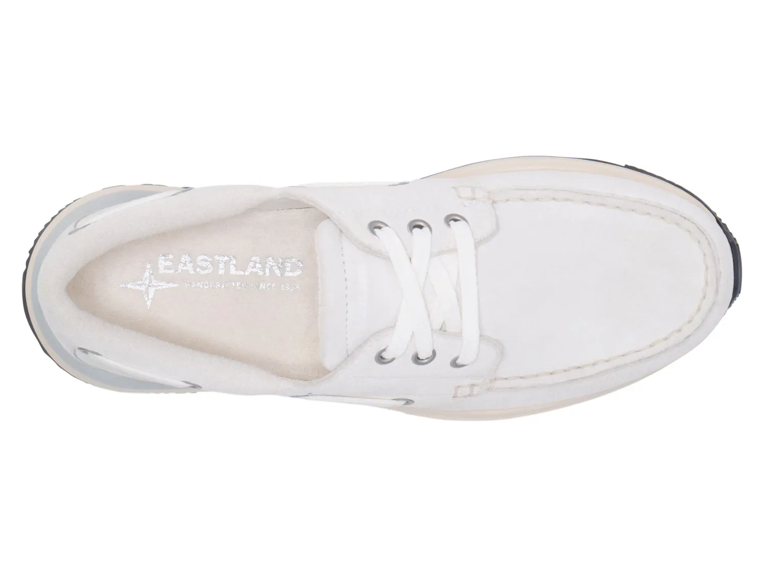 Топсайдеры Leap Trainer Boat Shoe Eastland, цвет whitesuede — фото 4