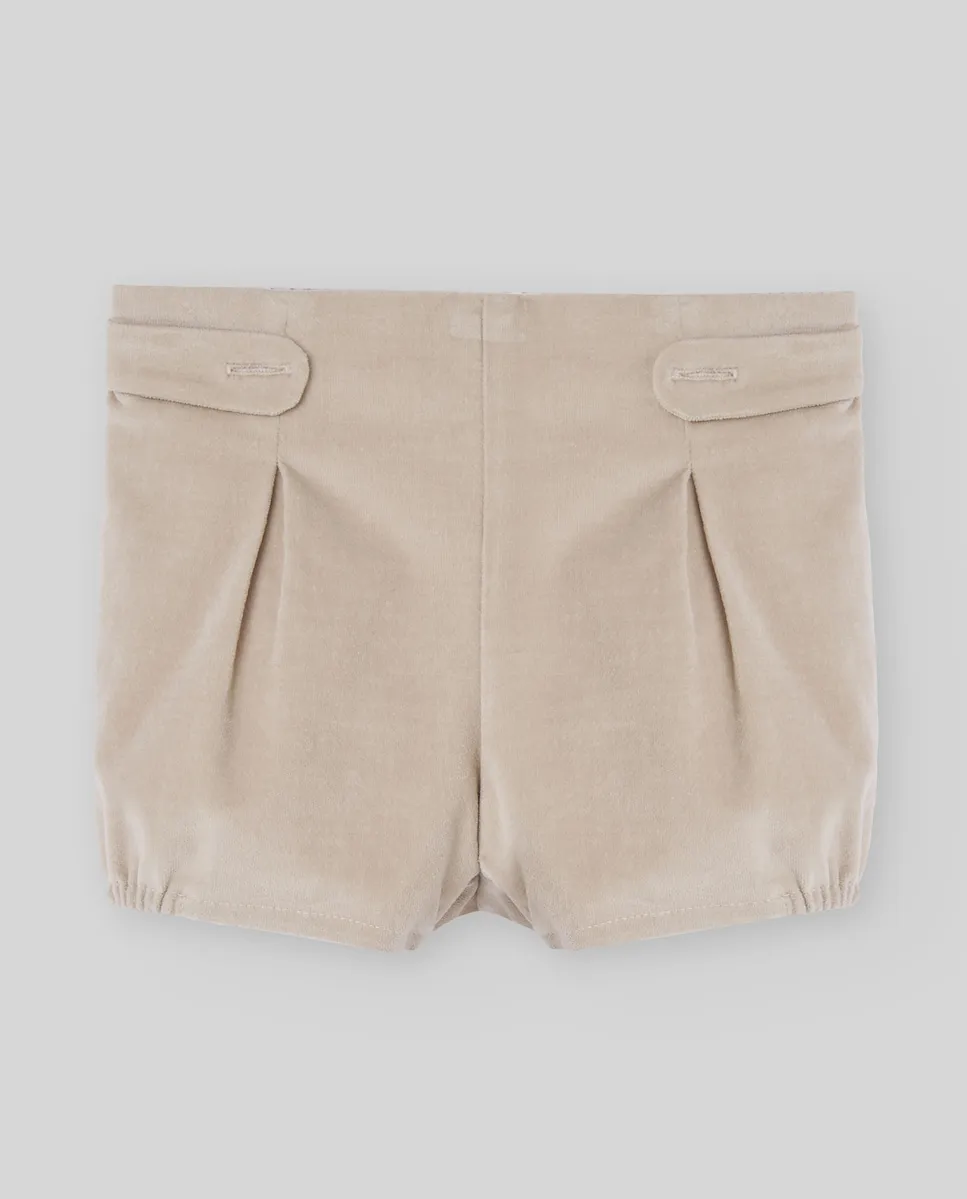 

Бархатные детские шорты из коллекции Ежики PAZ Rodríguez, бежевый