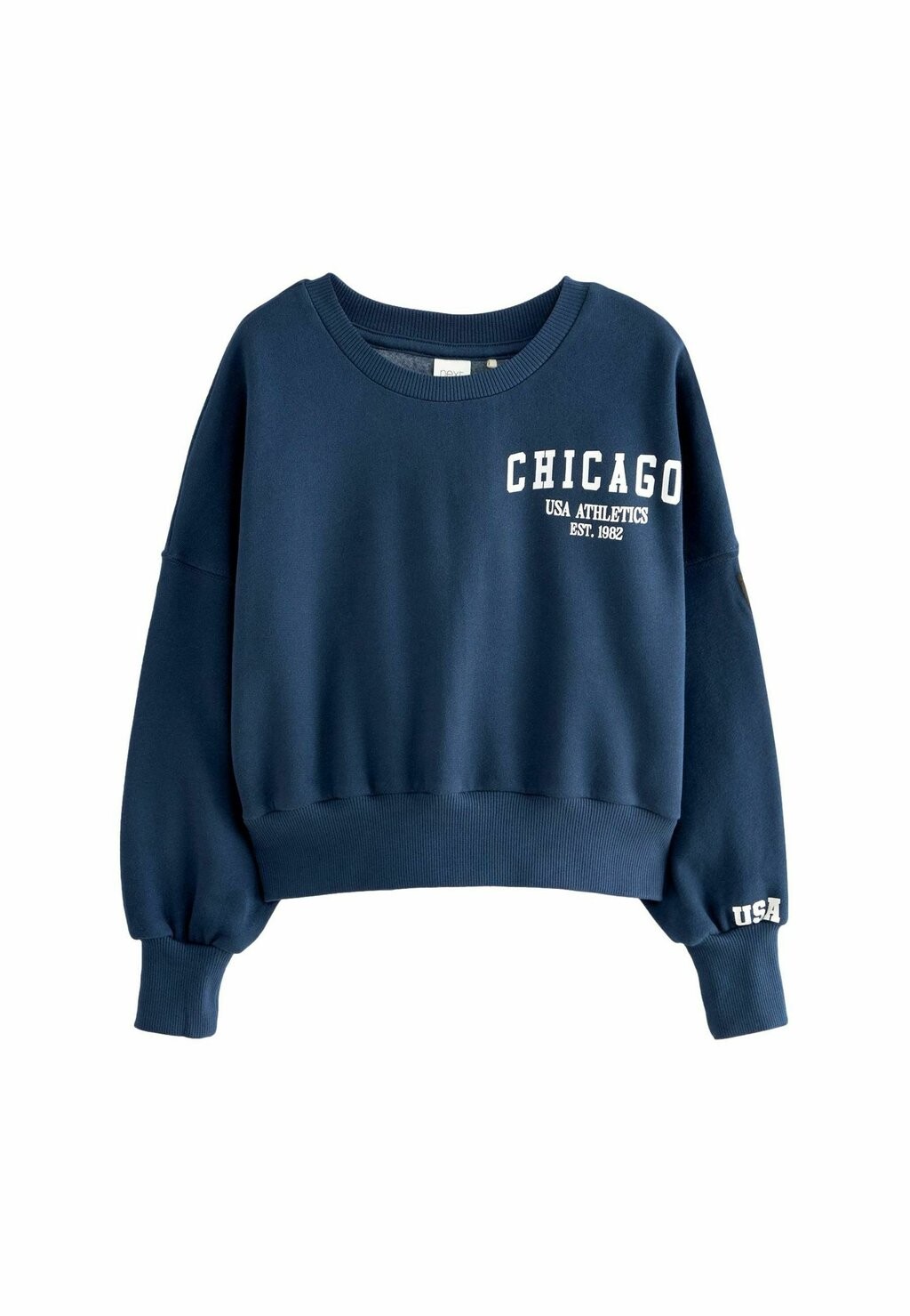 

Толстовка с капюшоном SLOGAN CROPPED REGULAR FIT Next, синий
