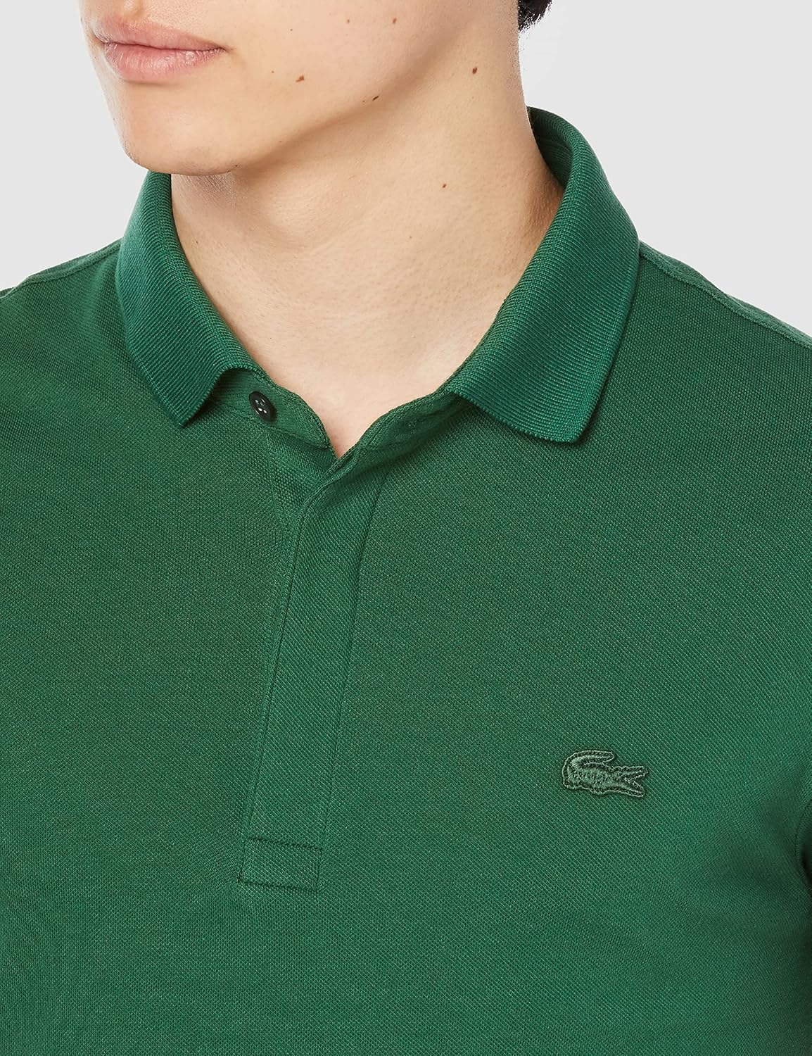 Мужская поло-рубашка Lacoste Regular Fit Stretch Paris (с коротким рукавом) PH5522L (старый цвет), зеленый — фото 3