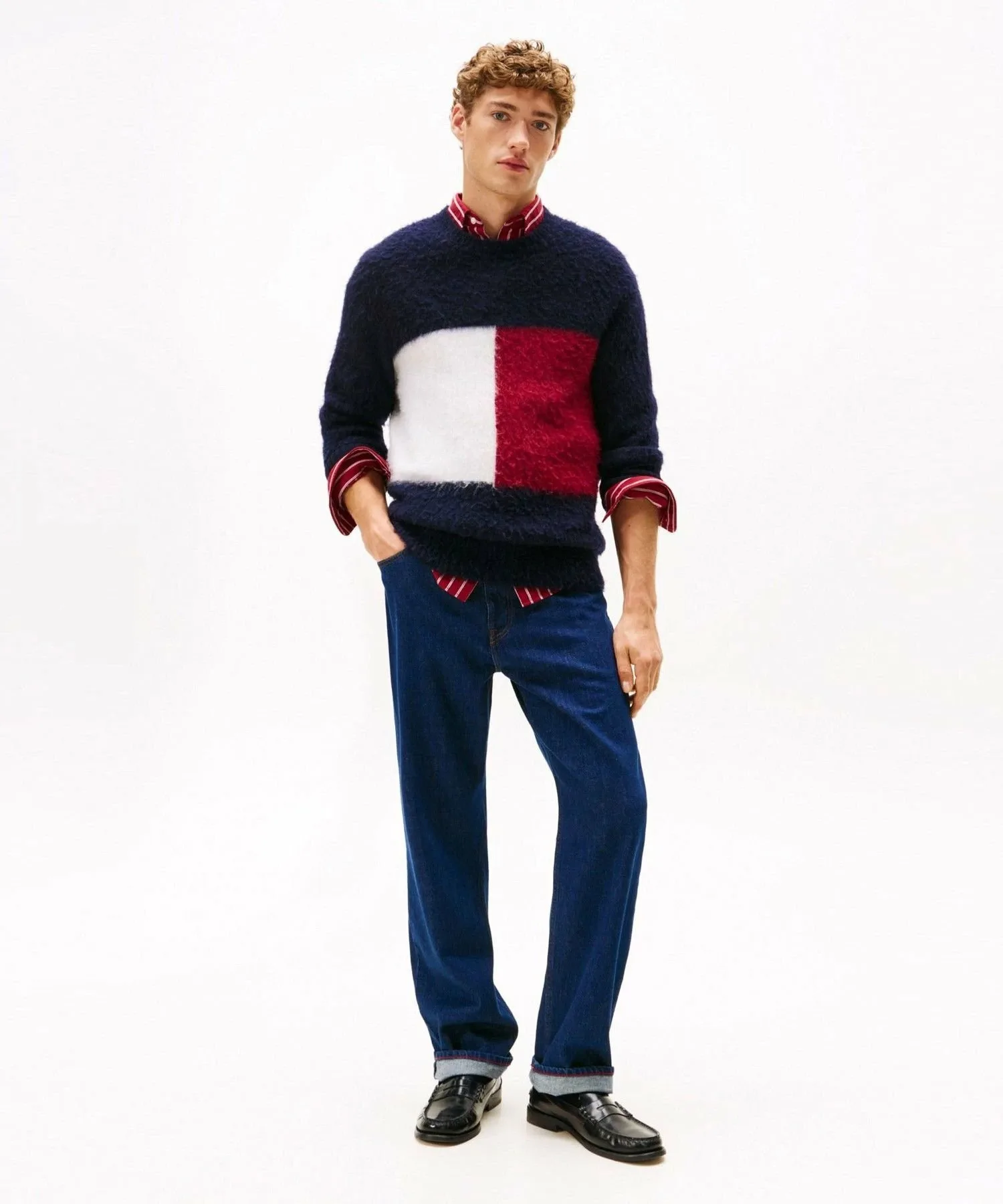 Джинсы Relaxed River Indigo TOMMY HILFIGER, Indigo Blue 1BP — фото 2