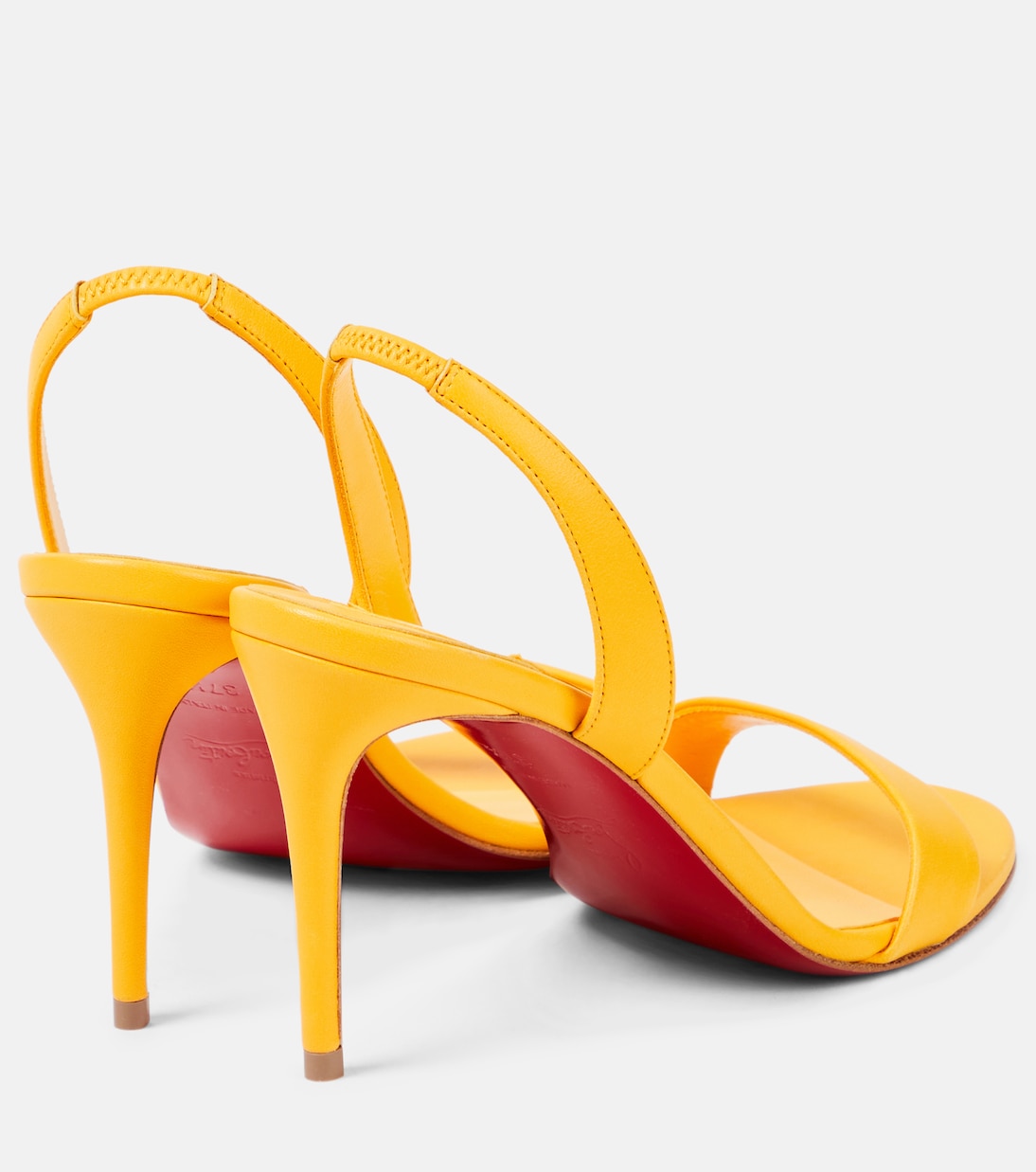 Мэрилин 100 кожаные босоножки на ремешке Christian Louboutin, Pollen/Lin Pollen — фото 3