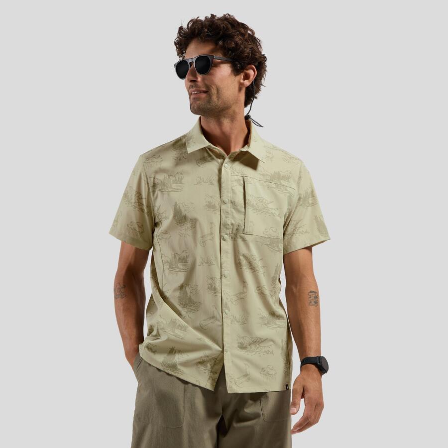 

Рубашка для похода Essentials с короткими рукавами и принтом ODLO