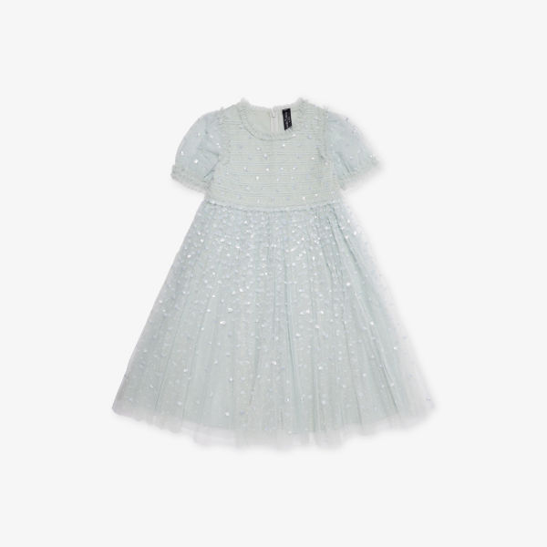 

Платье Giselle с пайетками, тканое, для девочек 4-12 лет Needle And Thread, синий