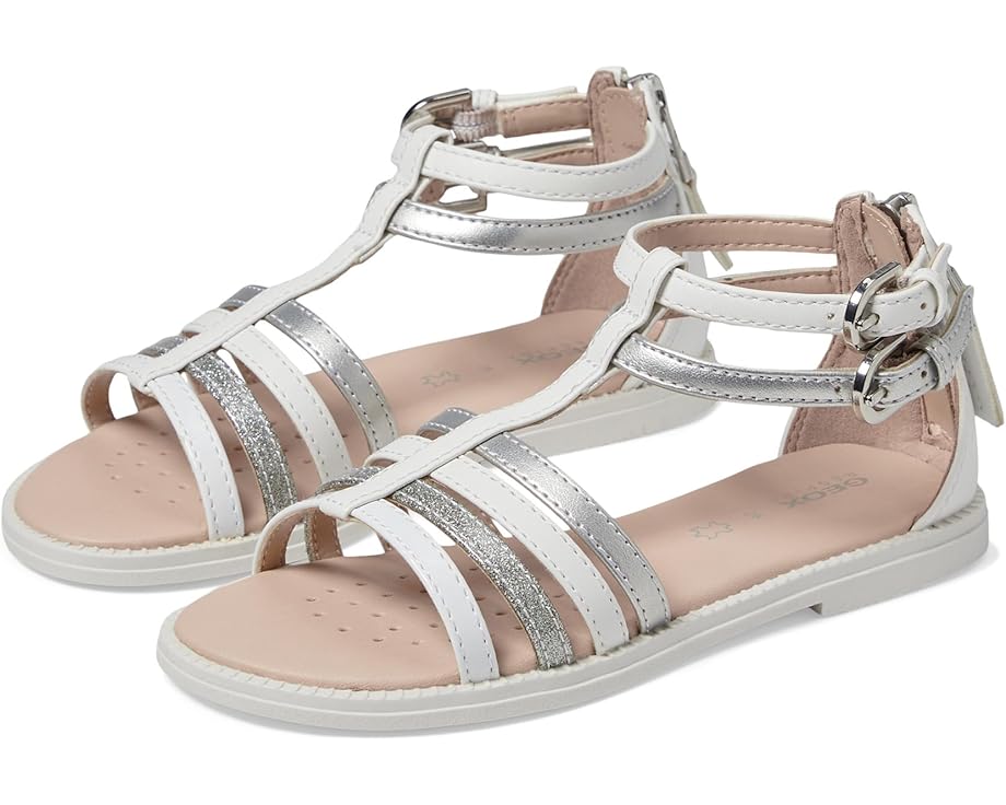 

Сандалии Geox Kids Sandal Karly 29, цвет White/Light Silver