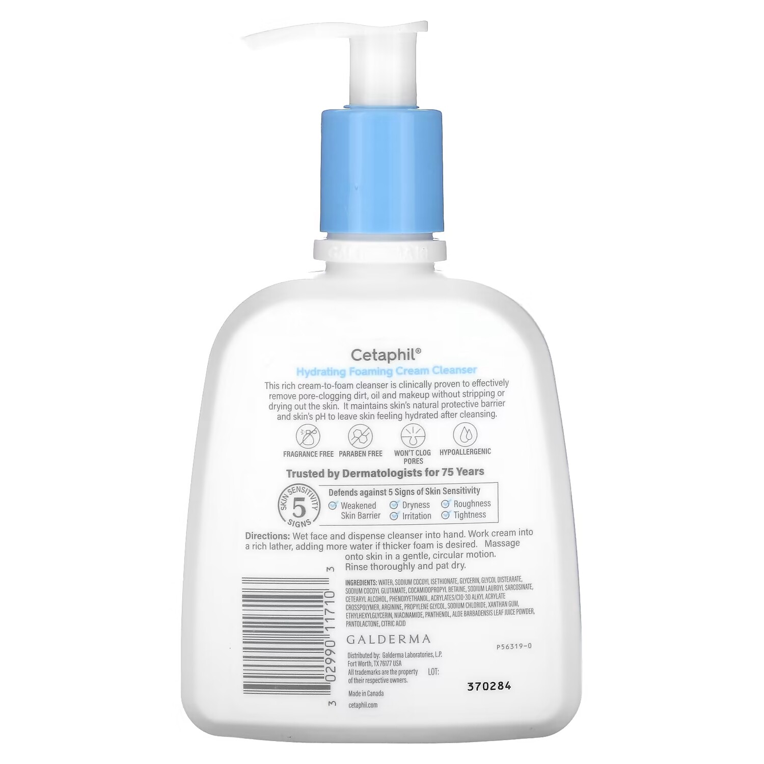 Гель для умывания Cetaphil — Пенка для умывания увлажняющая, 237 мл — фото 2