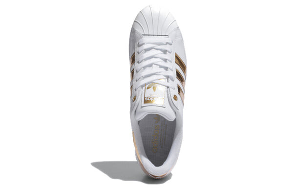 Кроссовки суперзвезда смелый Adidas, белый — фото 4