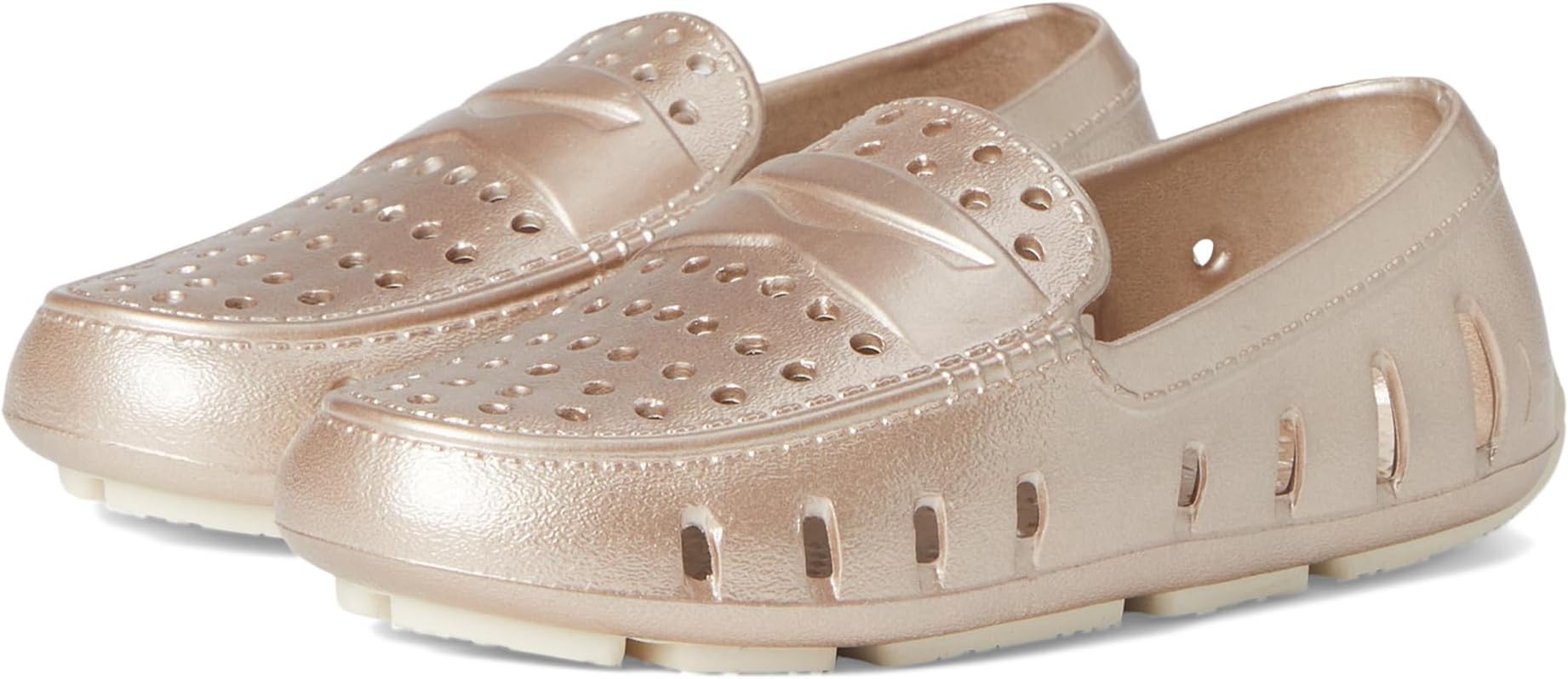 

Лоферы Floafers Kids Prodigy Driver Metallic, цвет Rose Gold/Cream