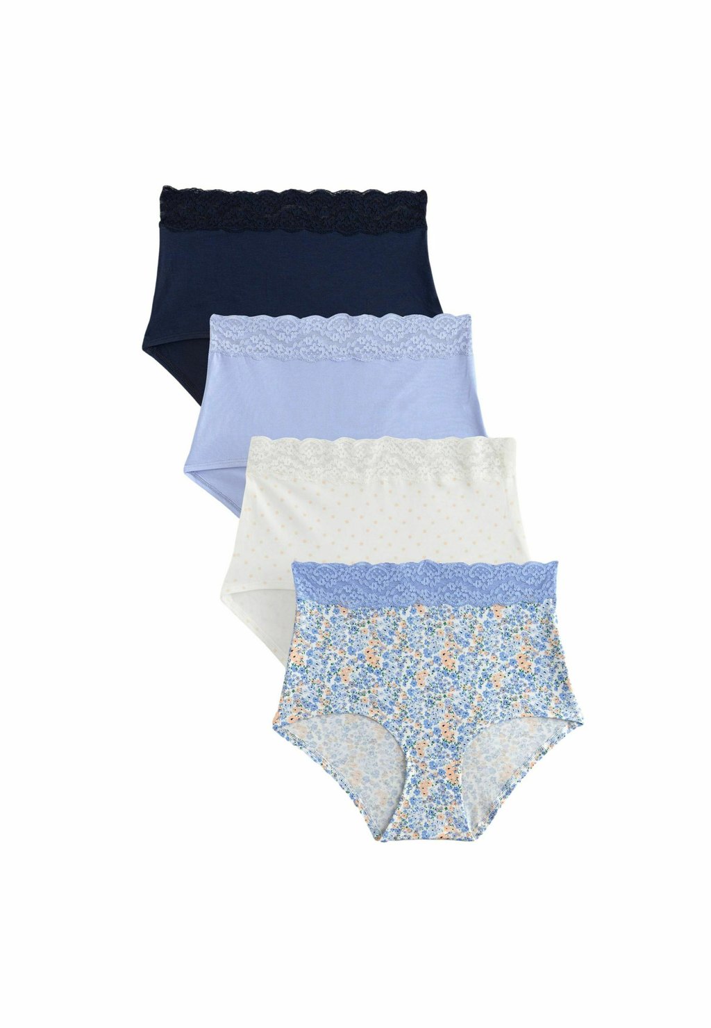 

Трусы-брифы PRINT HIGH LEG TRIM FOUR PACK Next, синий