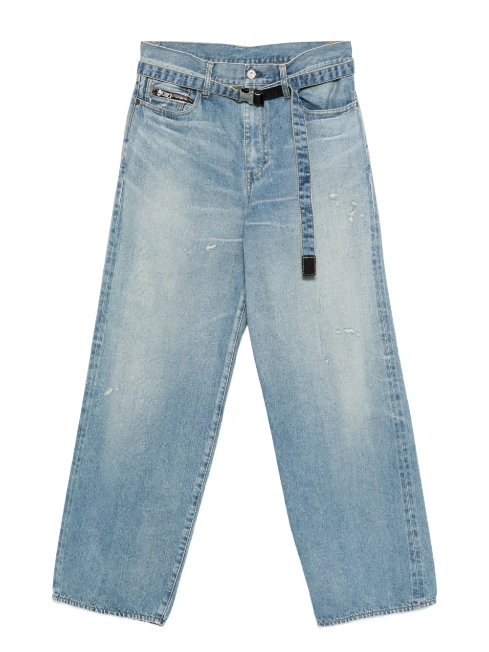 

Джинсы с поясом SACAI, синий