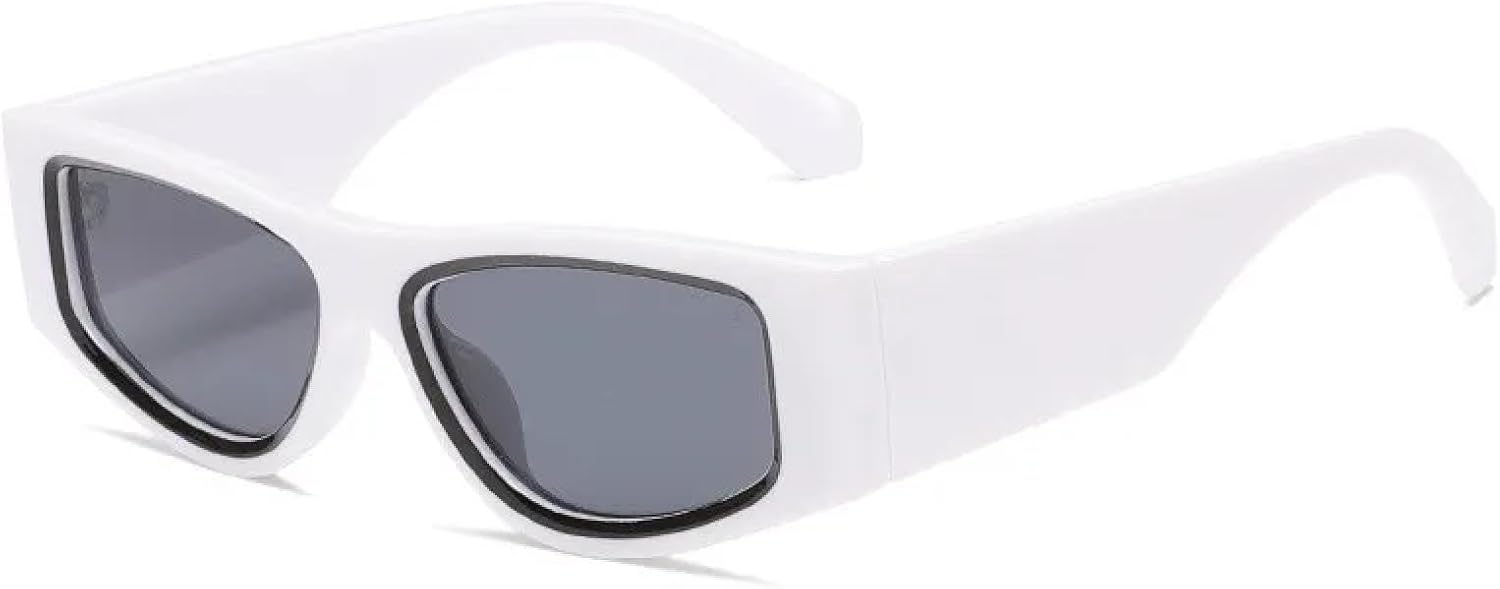 

Модные солнцезащитные очки «кошачий глаз» для женщин, роскошные солнцезащитные очки для женщин, классические оттенки, трендовые очки с защитой от УФ-излучения UV400 TKKTLLT, White