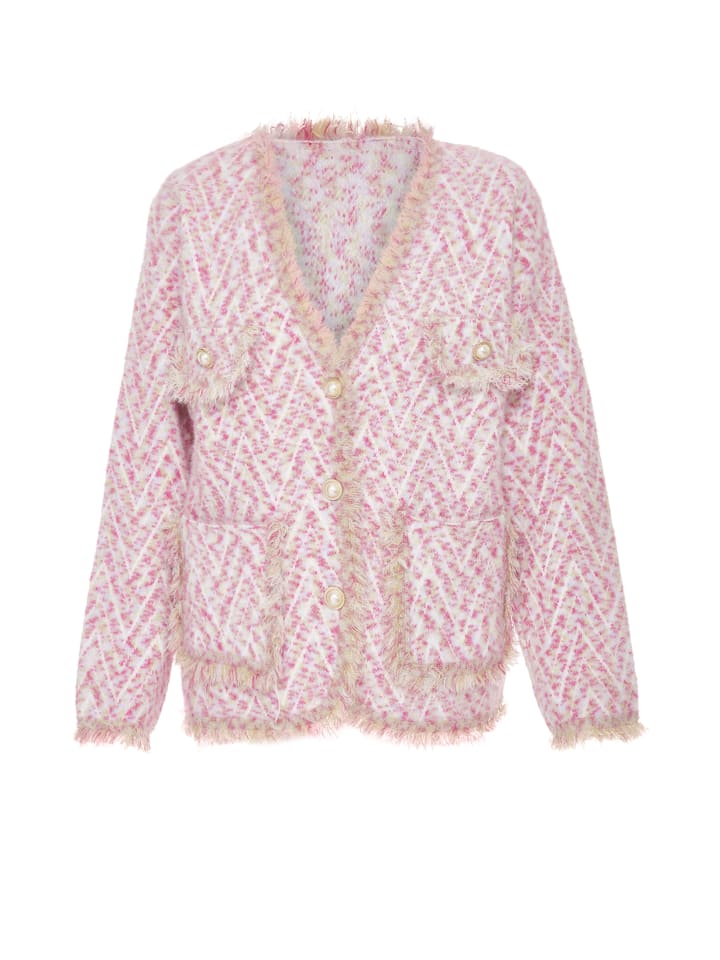 

Женский кардиган розового цвета, разноцветный faina