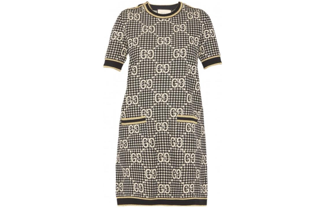

Платье Gucci с короткими рукавами, мультиколор