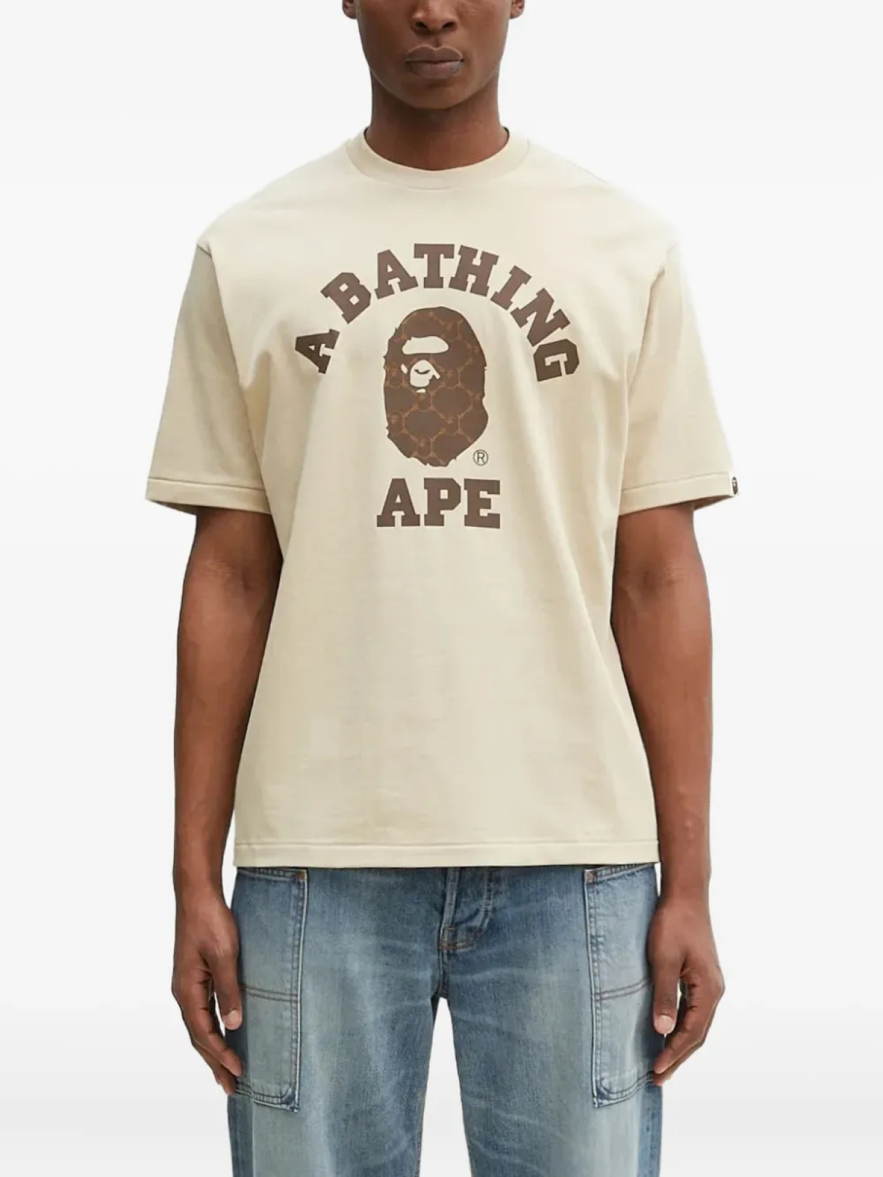 

Футболка с логотипом колледжа BATHING APE A Bathing Ape, нейтральный