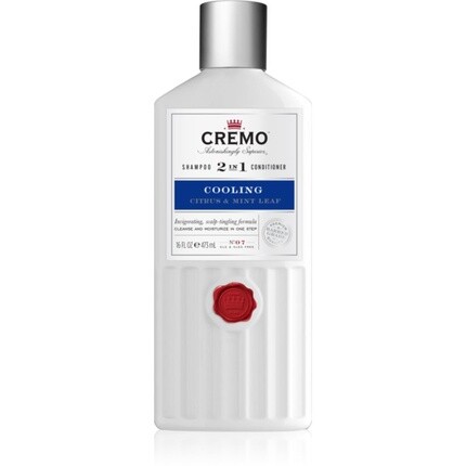

Cremo Охлаждающий шампунь 2 в 1 с листьями цитрусовых и мяты для мужчин - 473 мл