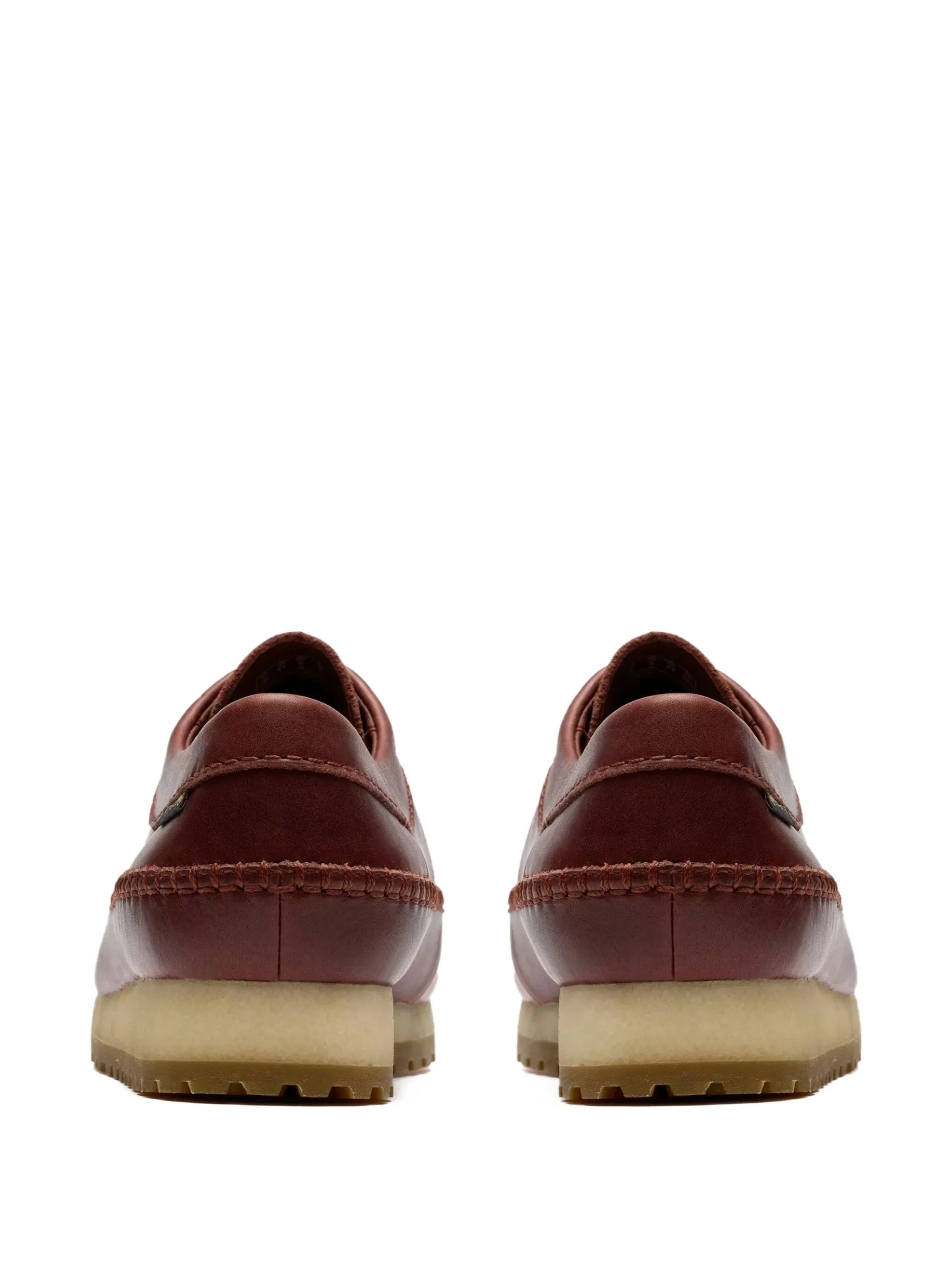 Кожаное дерби на шнуровке Clarks Originals, коричневый — фото 4
