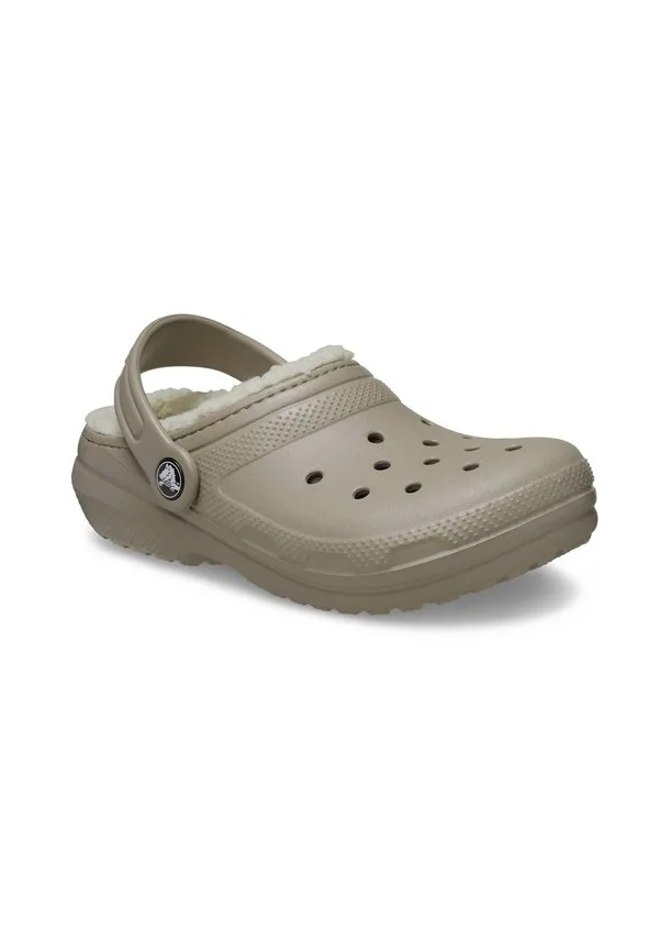 Детские классические домашние тапочки-сабо на подкладке Crocs, Mushroom Bone — фото 2