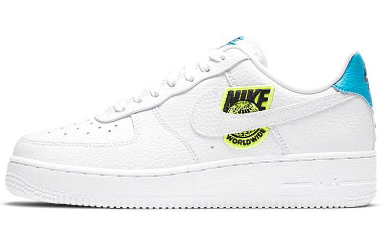 

Кроссовки Nike Air Force 1 Low '07 Worldwide Pack White Blue Volt Women's