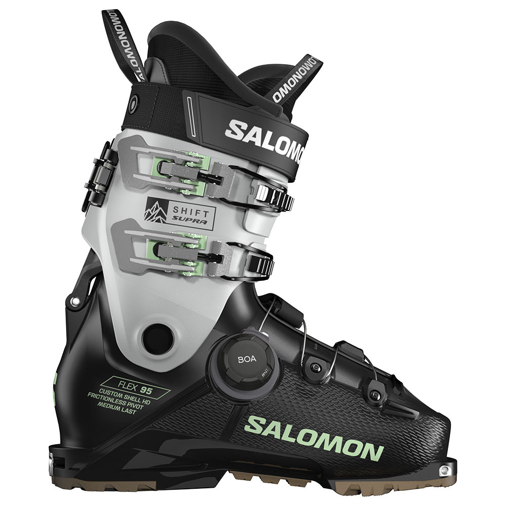 

Горнолыжные ботинки Salomon Shift Supra BOA 95 (женские) - зима 2026 года, Black/Cool Gray