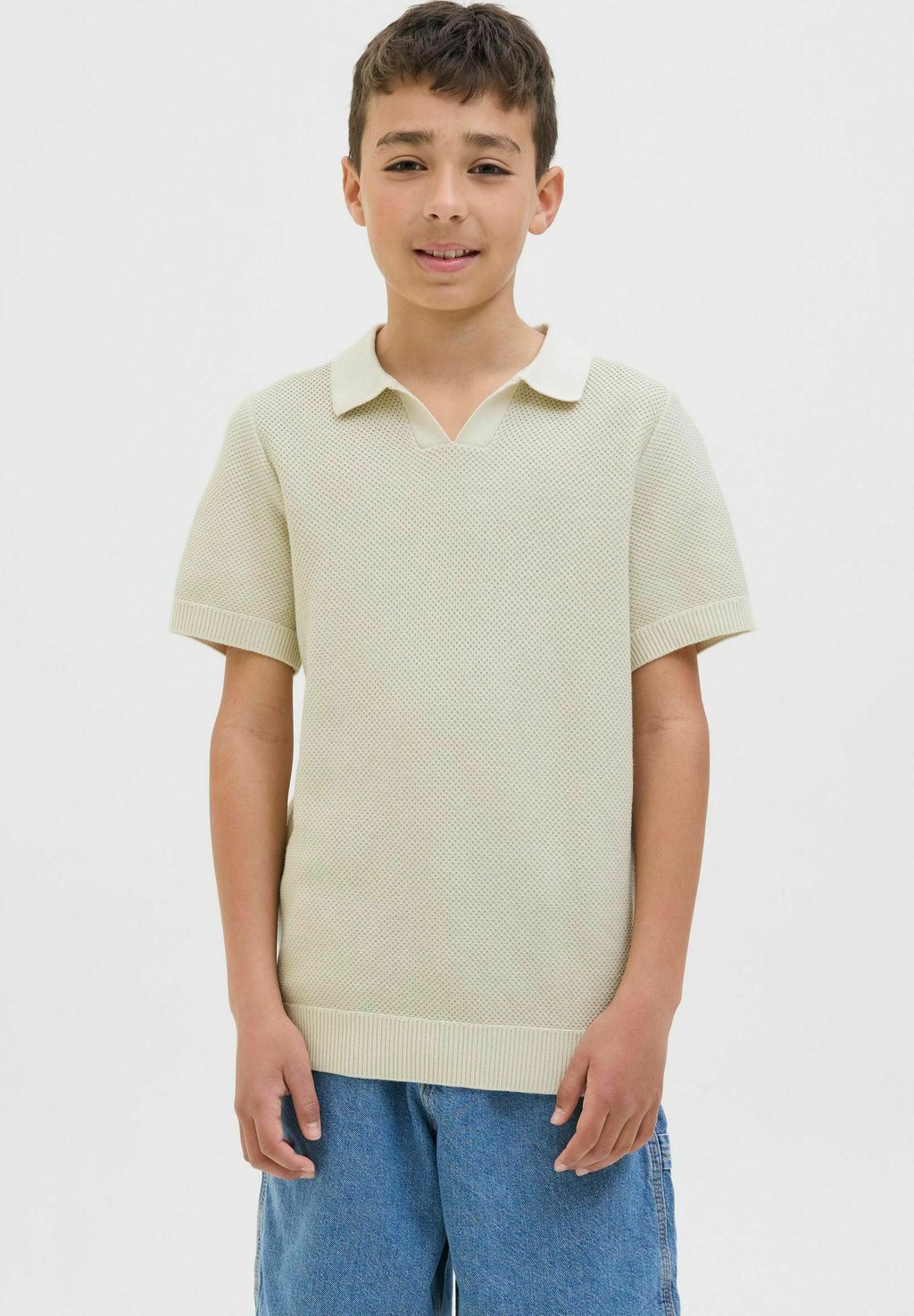 

Поло Jack & Jones Junior, слоновая кость