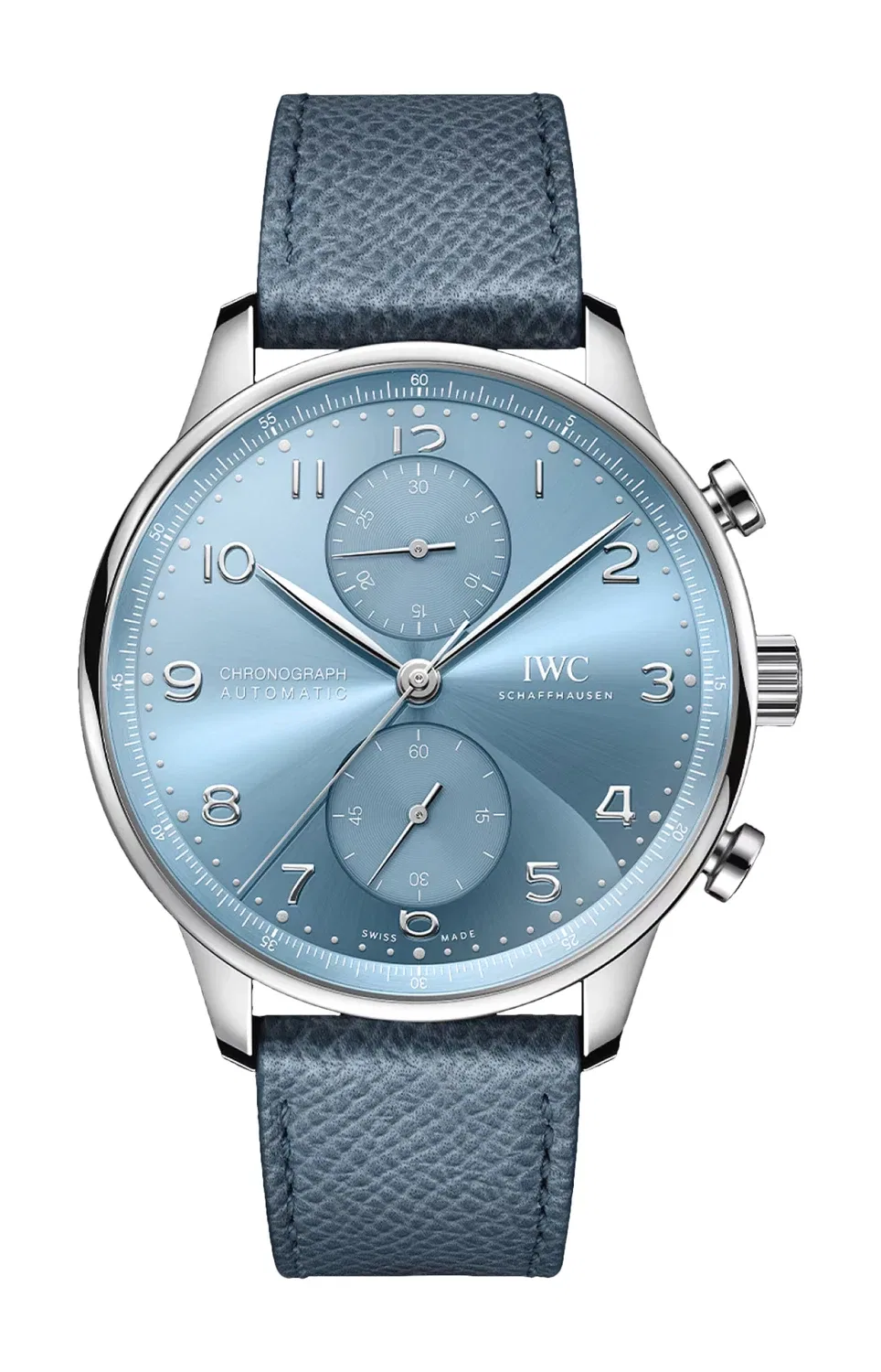 ПОРТУГАЛЕЦ ХРОНОГРАФ - IW371626 IWC SCHAFFHAUSEN, серебряный