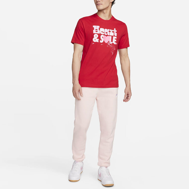 Футболка мужская красная Nike, красный — фото 3