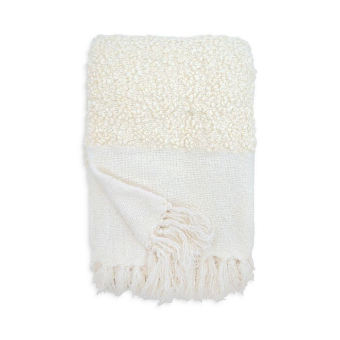 

Плед Murphy Throw POM POM AT HOME, слоновая кость/кремовый