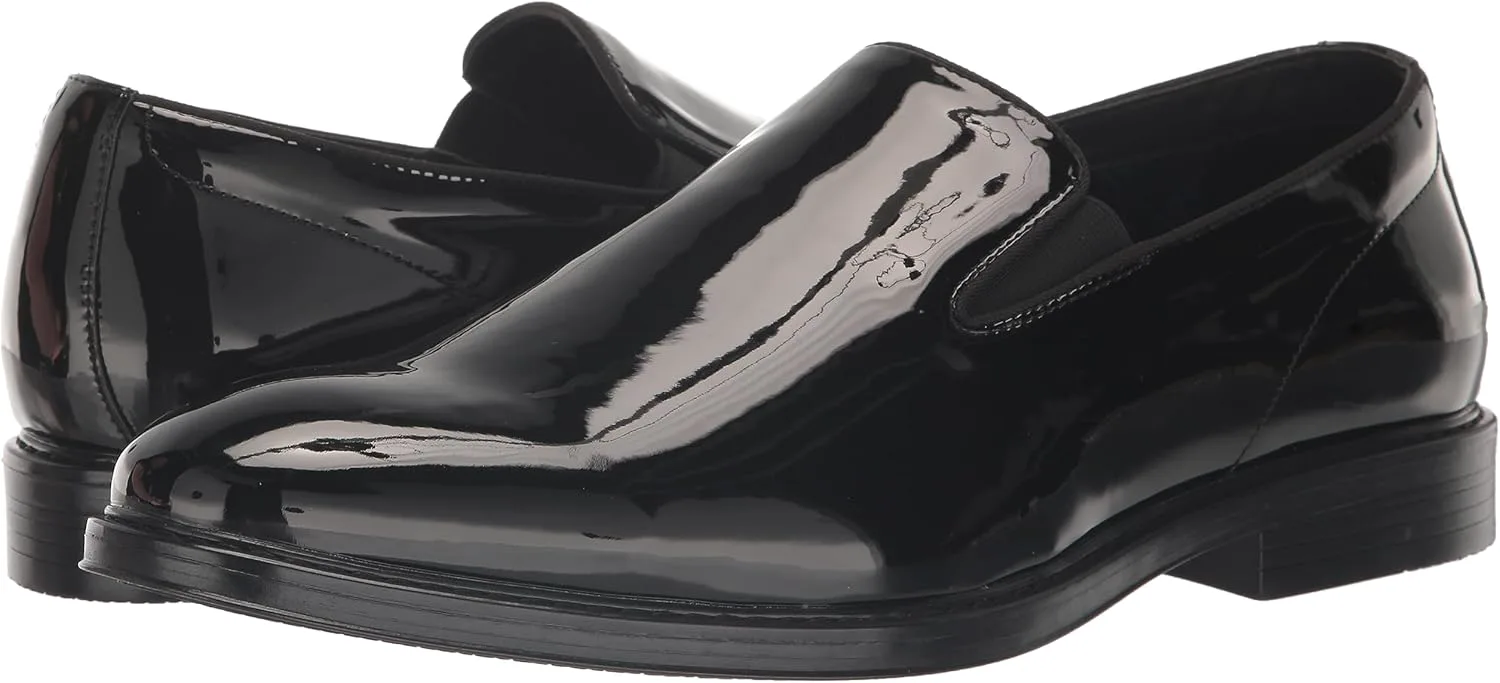 

Мужские формальные лоферы Nunn Bush Centro с эластичным верхом, без шнурков, черный лаковый