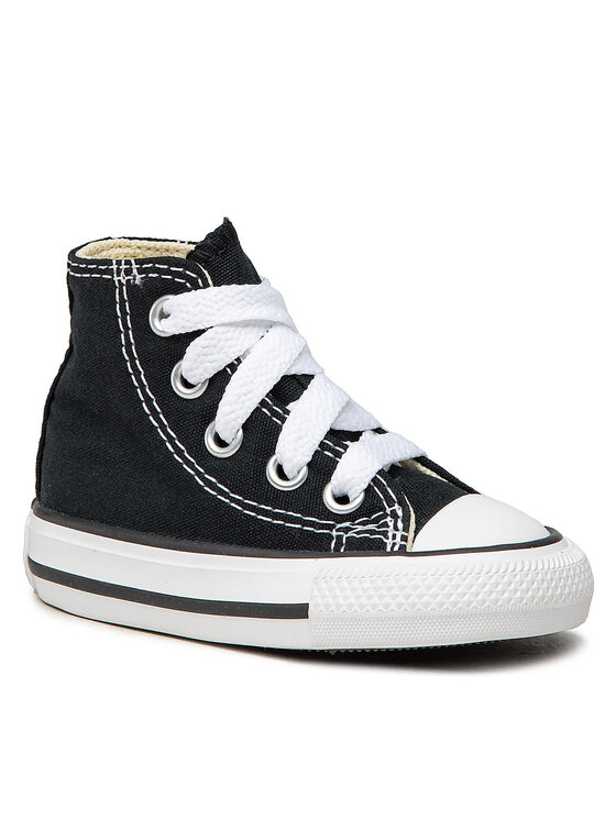Кроссовки Chuck Taylor All Star Hi 7J231 из ткани Chuck Taylor All Star Toddler Hi 7J231 Converse, черный — фото 2