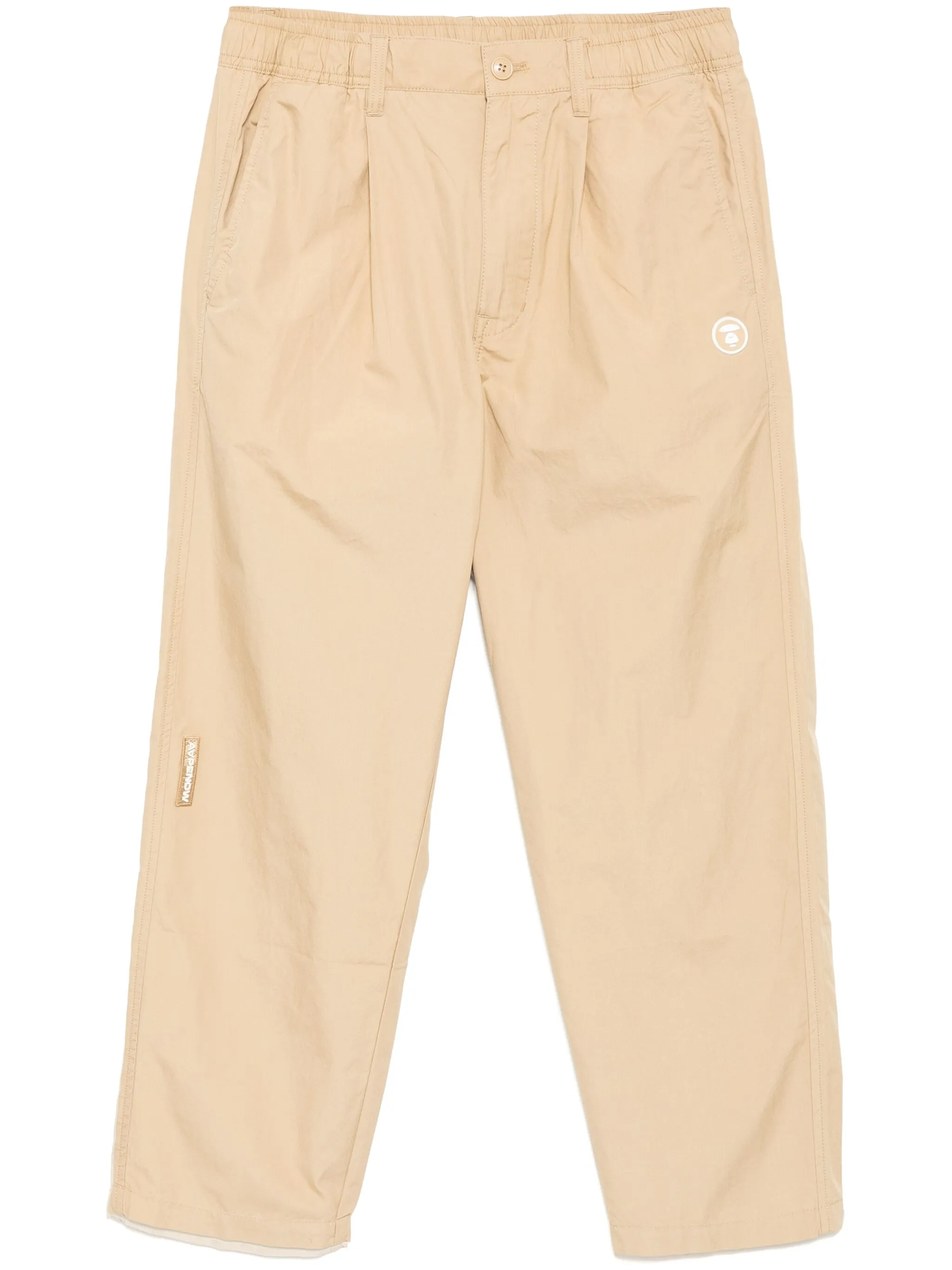 

Брюки с нашивкой-логотипом Aape By A Bathing Ape, бежевый