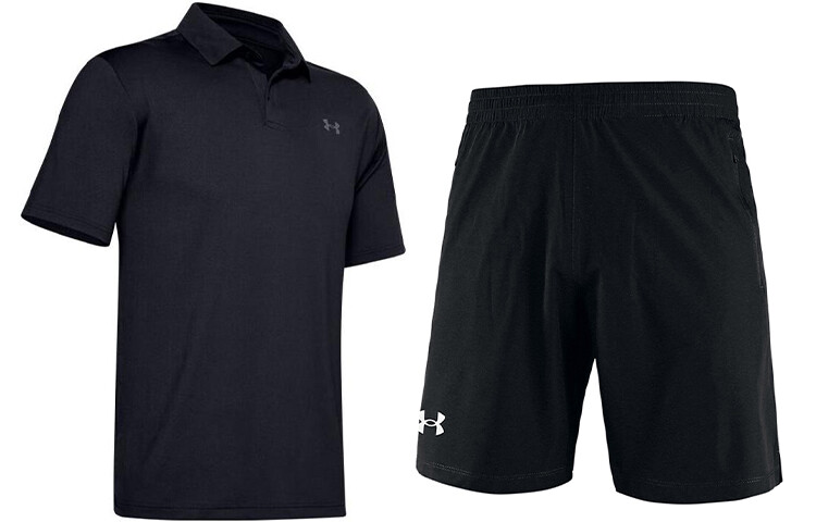

Мужская повседневная спортивная одежда Under Armour, цвет Black and Black