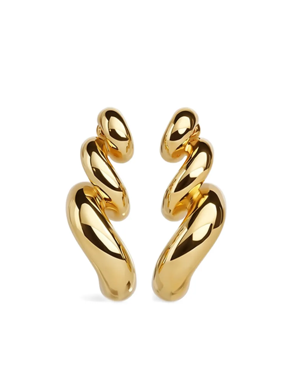 

Скульптурные серьги из латуни Alaïa, золотистый