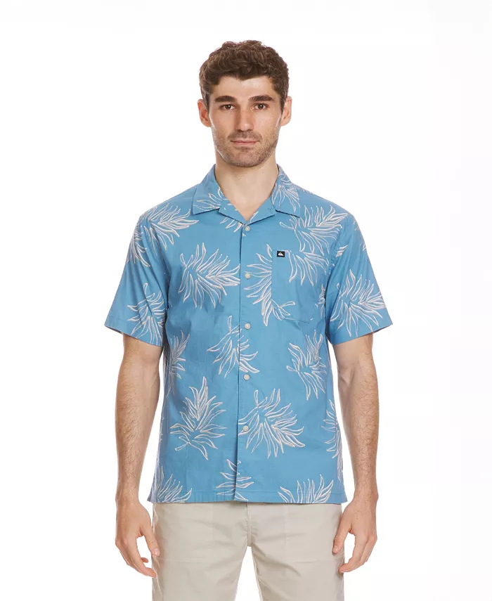 

Мужская повседневная рубашка Island Palms из ткани полотняного переплетения Quiksilver, синий