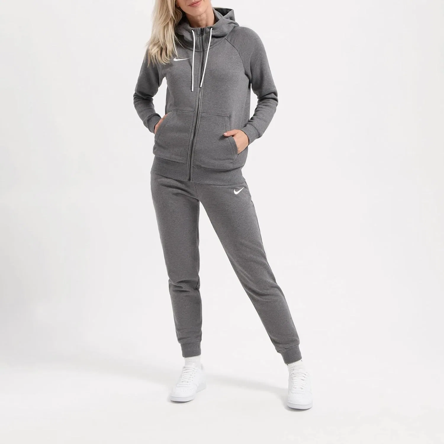Женская худи Nike, цвет Charcoal Heather — фото 4