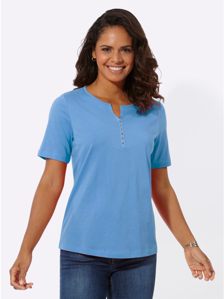 

Рубашка с короткими рукавами небесно-голубого цвета WITT WEIDEN