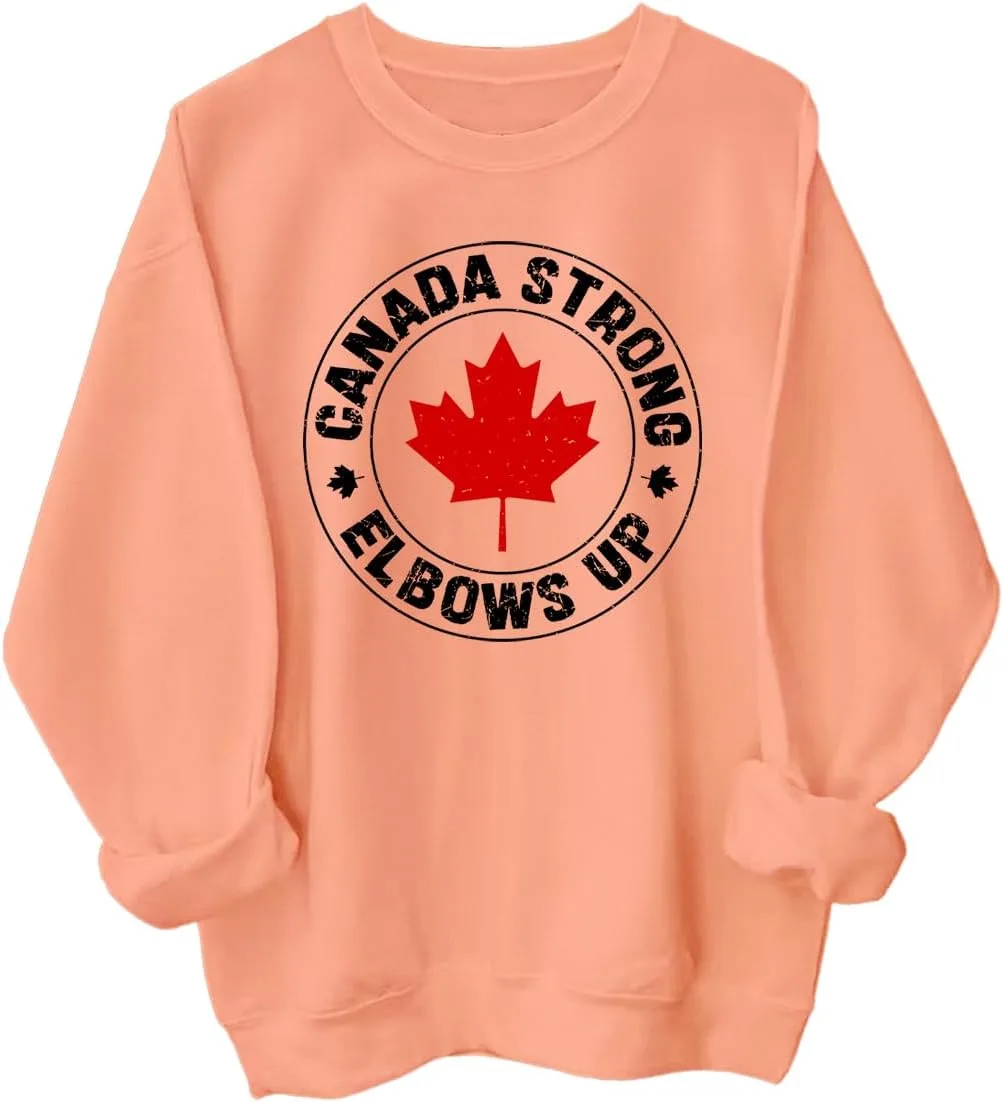 

Толстовка с капюшоном Canada Strong Elbows Up