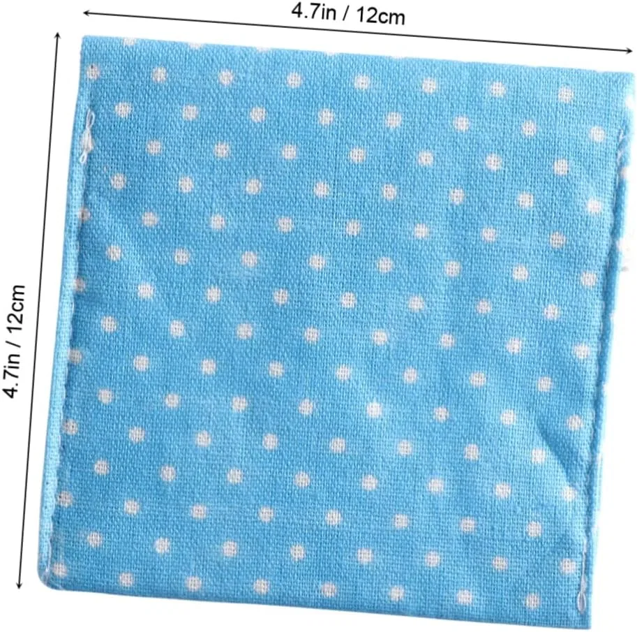 Косметичка FOMIYES синяя хлопковая 12.5x12.2 см — фото 4