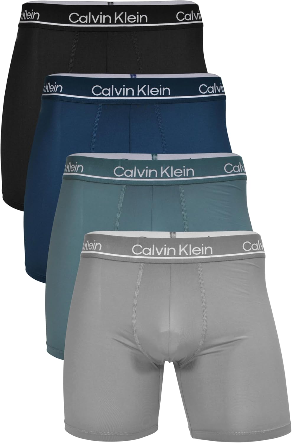 

Мужские трусы-боксеры Calvin Klein из микрофибры, 4 шт., Wolf Grey