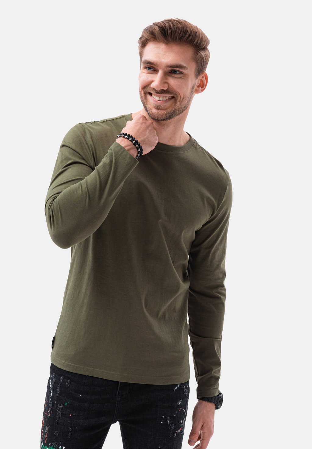 

Лонгслив SET OF TWO LONGSLEEVE Z43 Ombre, оливковый