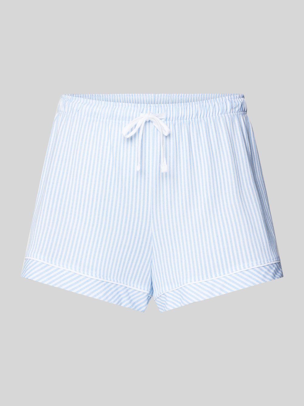 

Пижамные шорты из смеси хлопка и вискозы с полосатым узором s.Oliver RED LABEL, синий