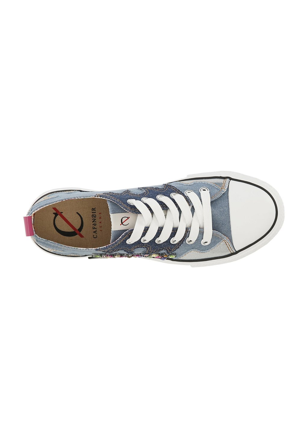 Низкие кеды SNEAKER CAFèNOIR, цвет Blue Denim — фото 2
