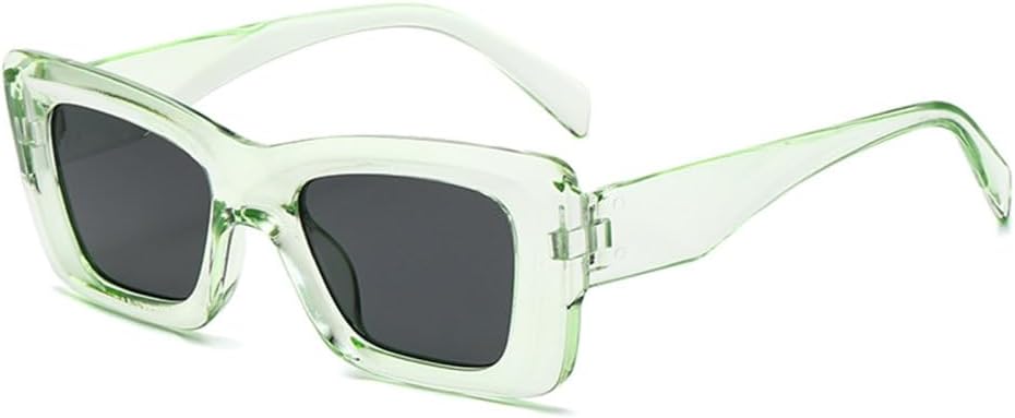 

Винтажные солнцезащитные очки LVTFCO для мужчин, модные панк-ретро, ​​солнцезащитные очки для женщин, очки для вождения, мужские очки с защитой от УФ-излучения UV400, Clear Green