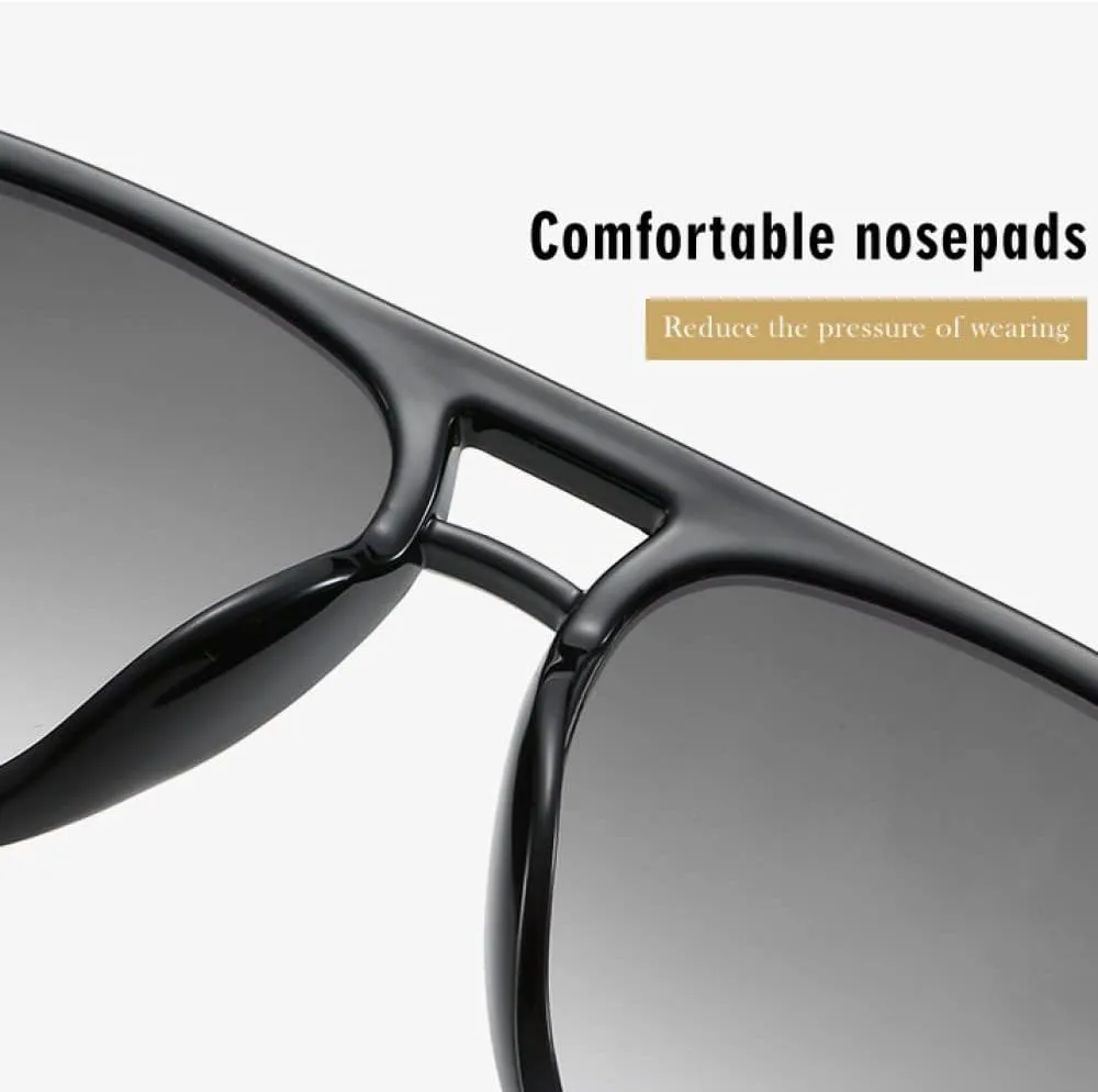 

Мужские солнцезащитные очки большого размера для женщин, металлические оправы, мужские солнцезащитные очки с защитой от УФ-излучения UV400 MTZJH, Black Leopard