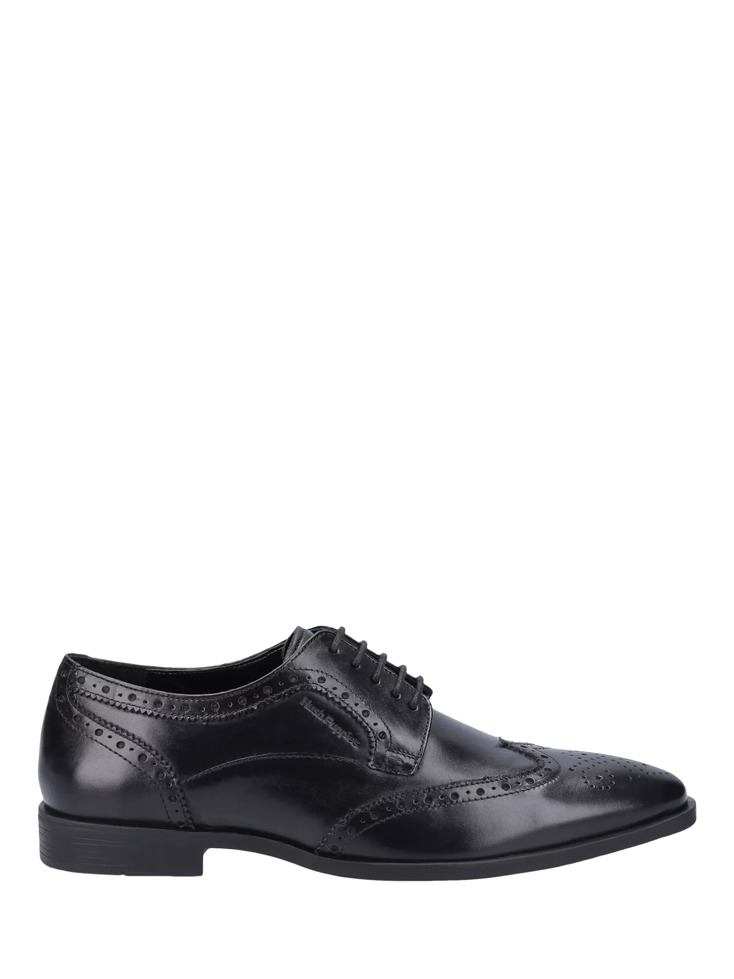 Кожаные оксфордские броги Elliot на шнуровке Hush Puppies, Black