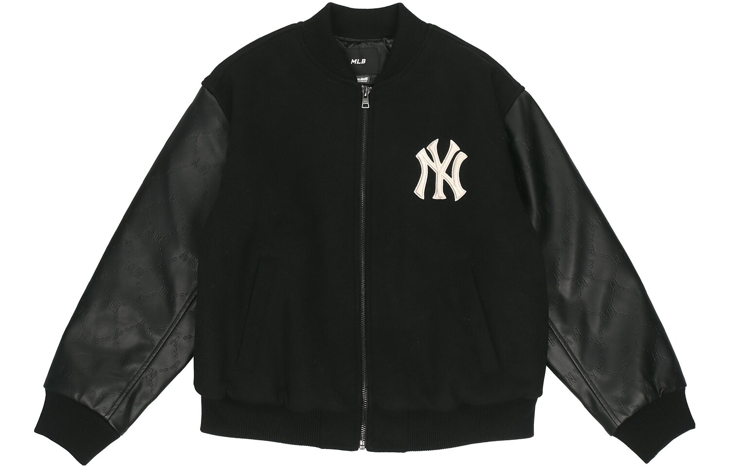 

Бейсбольная куртка Base Logo унисекс черного цвета Mlb