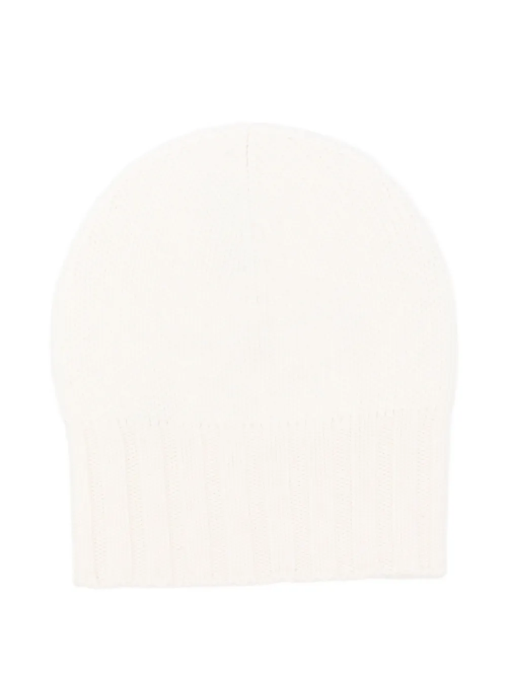 

Шапка-бини с ребристыми манжетами BeYou, белый