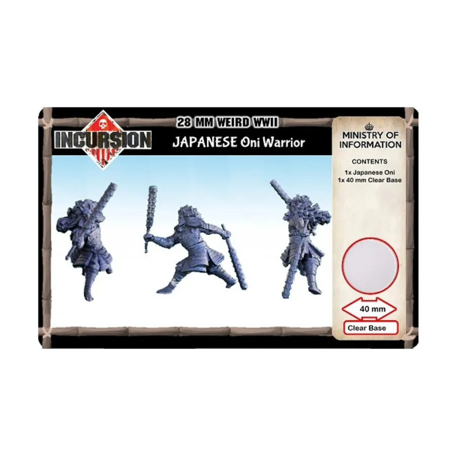 

Японский они-воин с канабосом, Incursion - Pacific Theater (28mm) (Tabletop Games)